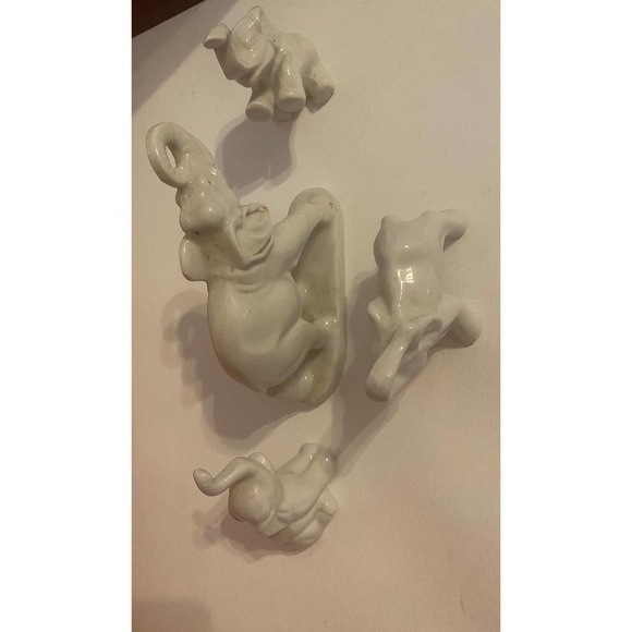Vintage Porcelain Mother Elephant‎ and babies - Picture 2 of 11